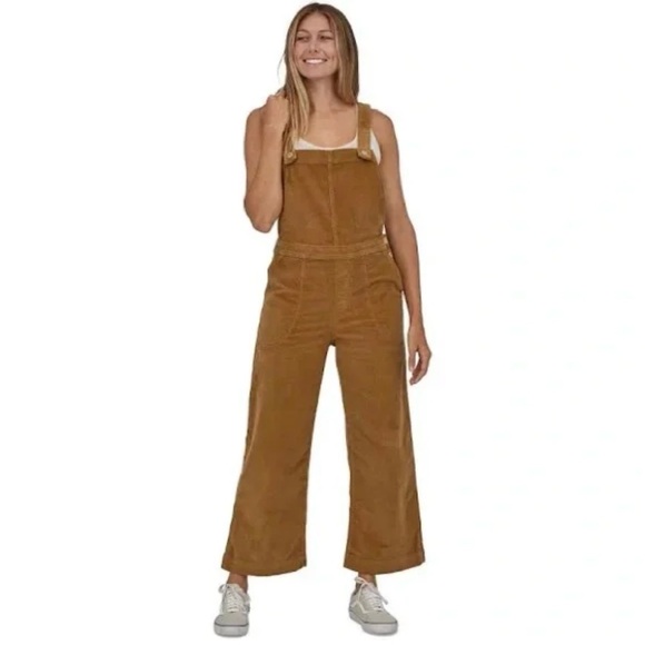 Patagonia Denim - Patagonia Women's Stand Up Cropped Corduroy Overalls Size 8